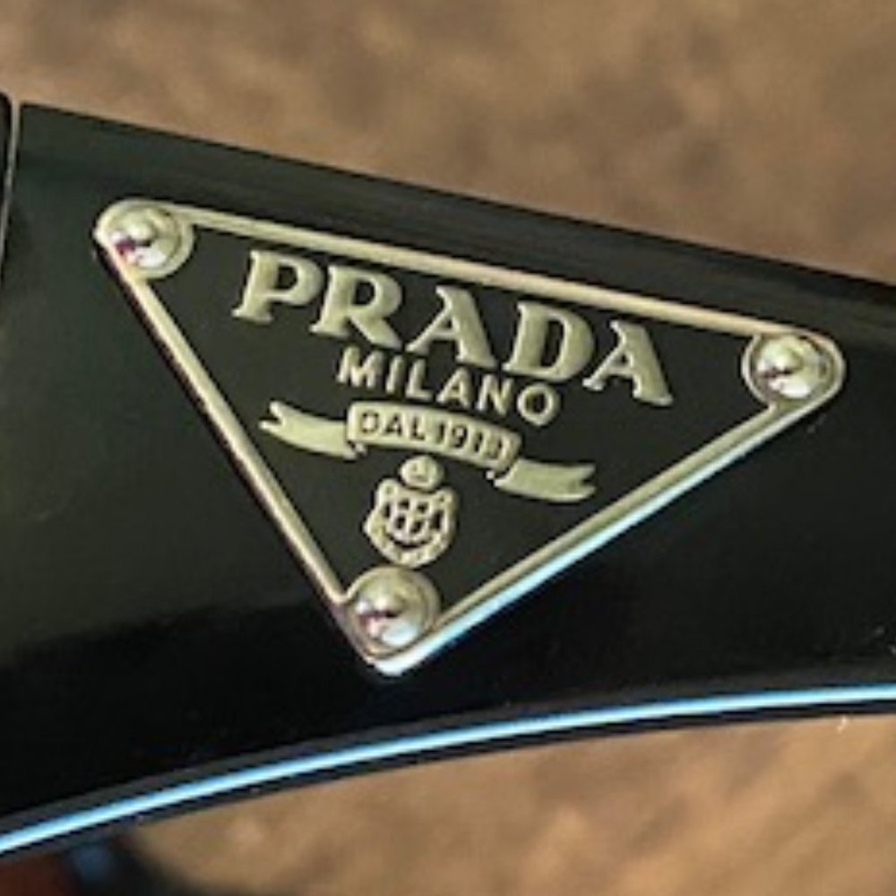 Prada SPR 16L Black w/ Violet Gradient Sunglasses